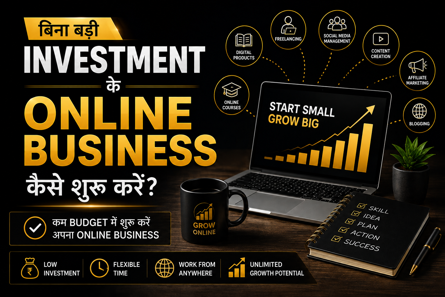 बिना बड़ी Investment के Online Business कैसे शुरू करें